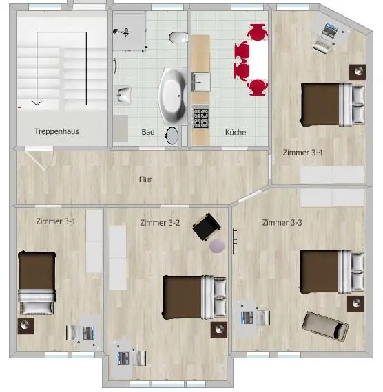 WG-Zimmer mit 19 m² in Erfurt – Bild 9