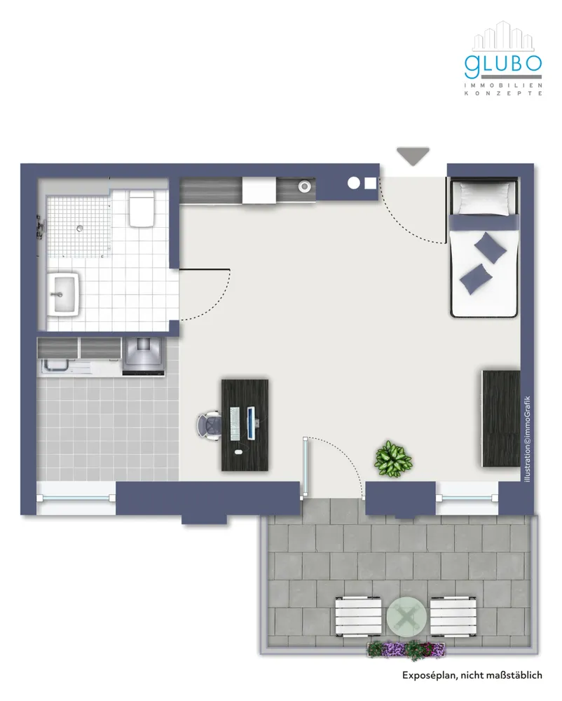 1 Zimmer Wohnung mit 32 m² in Bochum – Bild 6