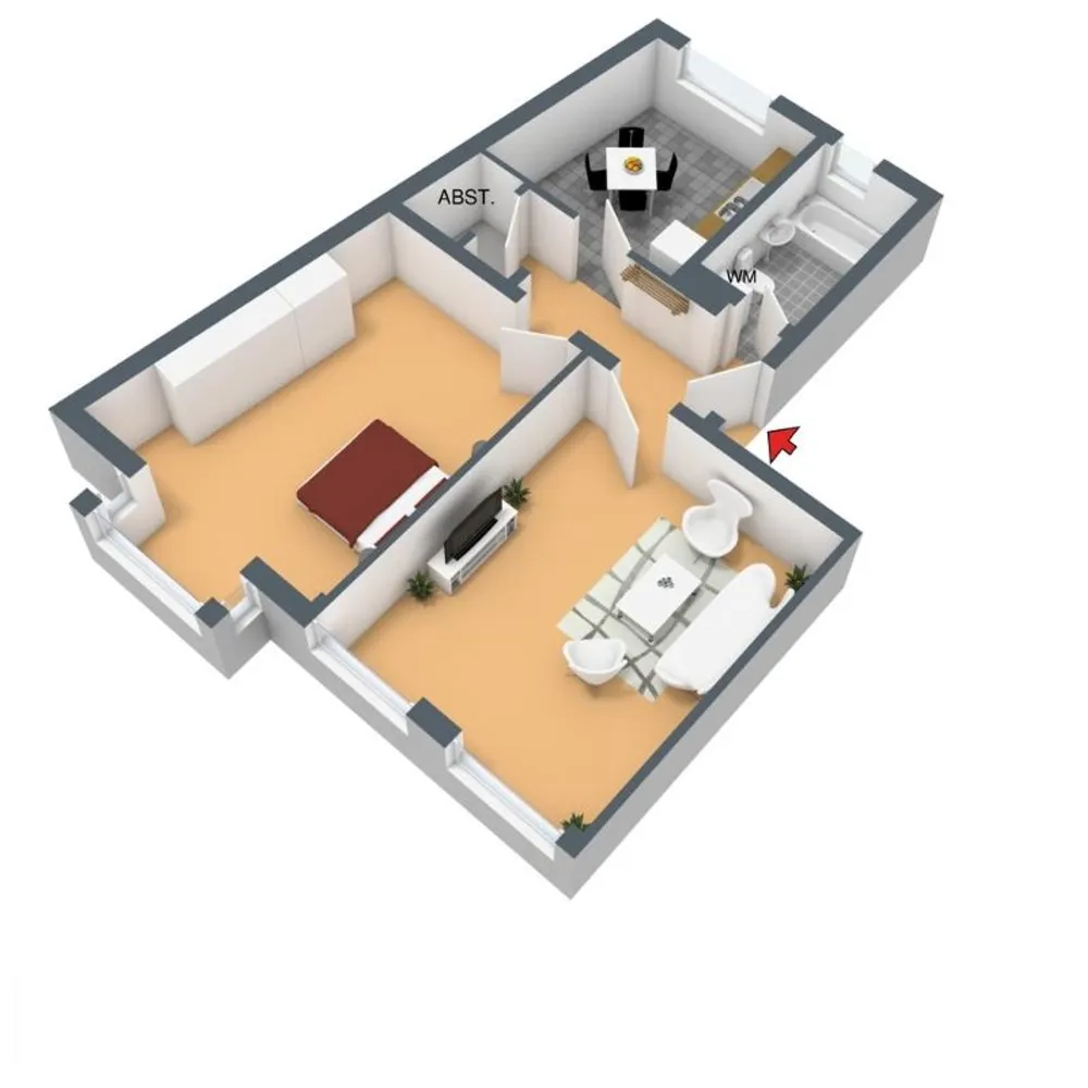 2 Zimmer Wohnung mit 69 m² in Wuppertal – Bild 2
