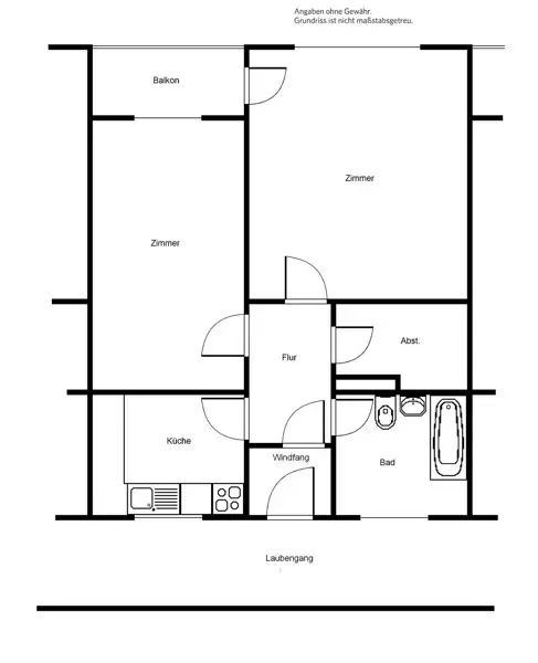 2 Zimmer Wohnung mit 58 m² in Frankfurt am Main – Bild 4