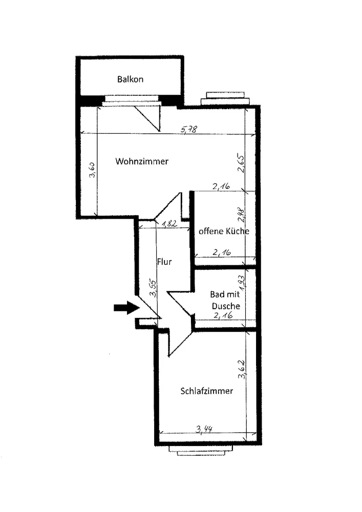 2 room apartment with 50 m² in Aue-Bad Schlema – Photo 6
