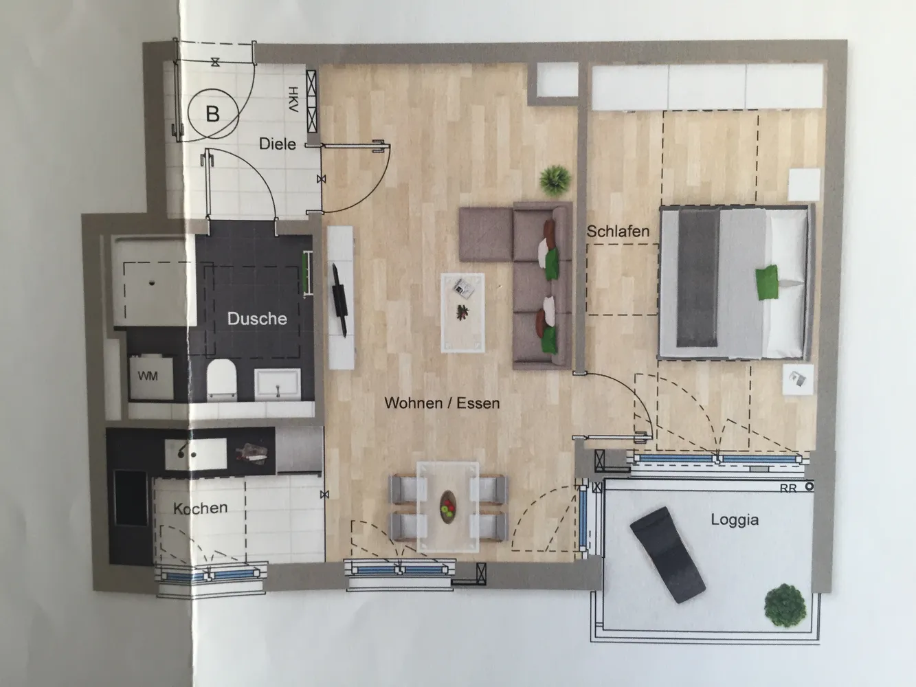 2 room apartment with 57 m² in Munich – Photo 7