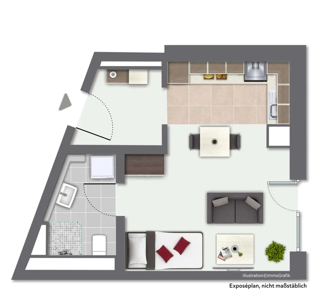1 Zimmer Wohnung mit 34 m² in Nürnberg – Bild 9