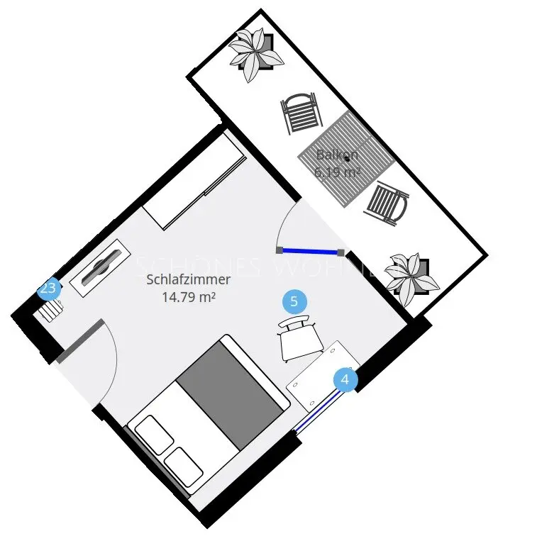 2 Zimmer Wohnung mit 18 m² in Mainz – Bild 5