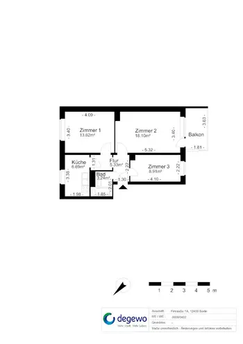 3 Zimmer Wohnung mit 59 m² in Berlin – Bild 11