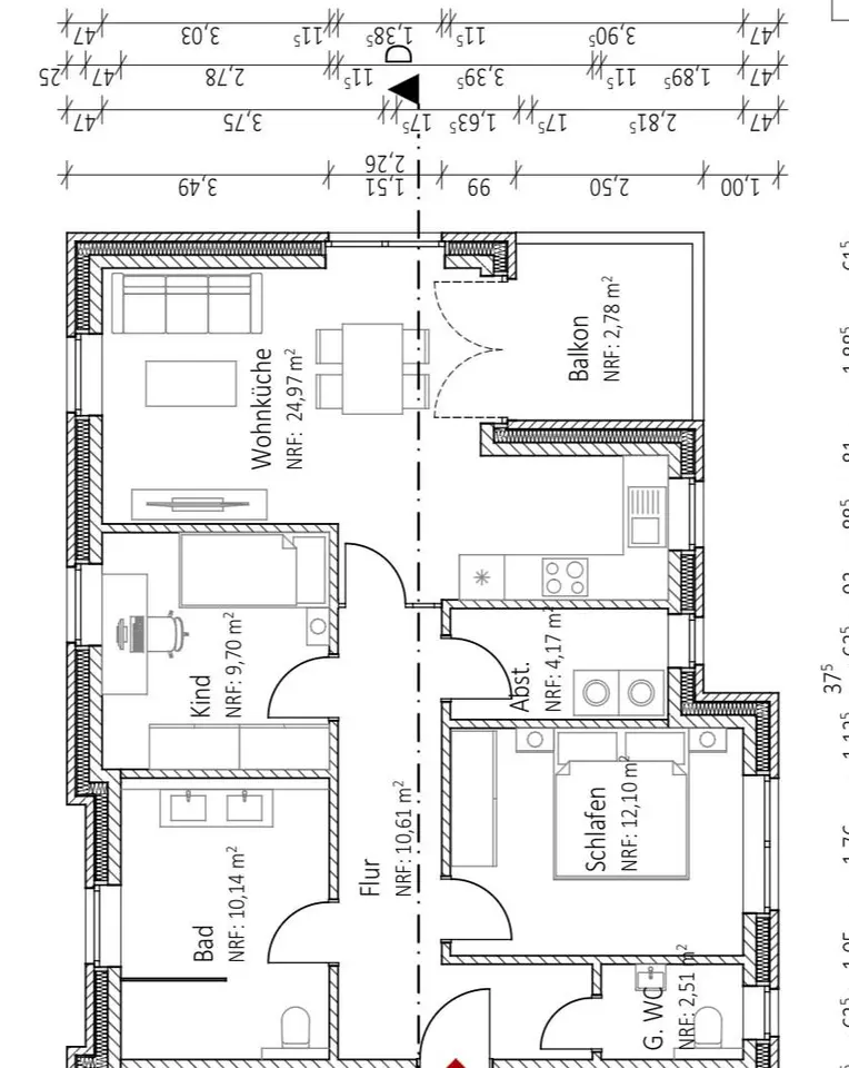 3 Zimmer Wohnung mit 75 m² in Cloppenburg – Bild 6