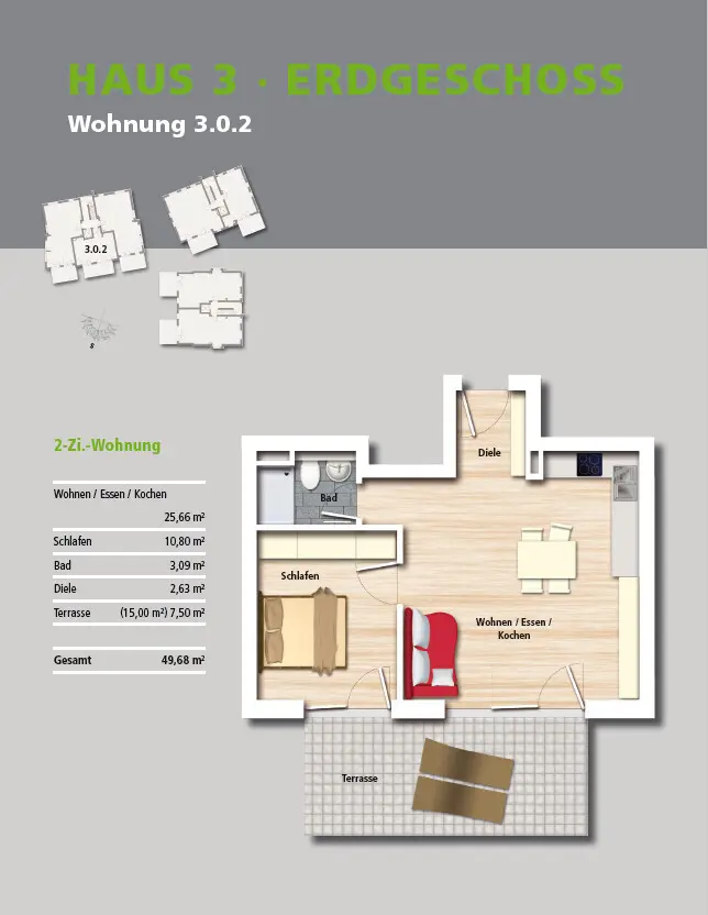 2 Zimmer Wohnung mit 50 m² in Mainz – Bild 8