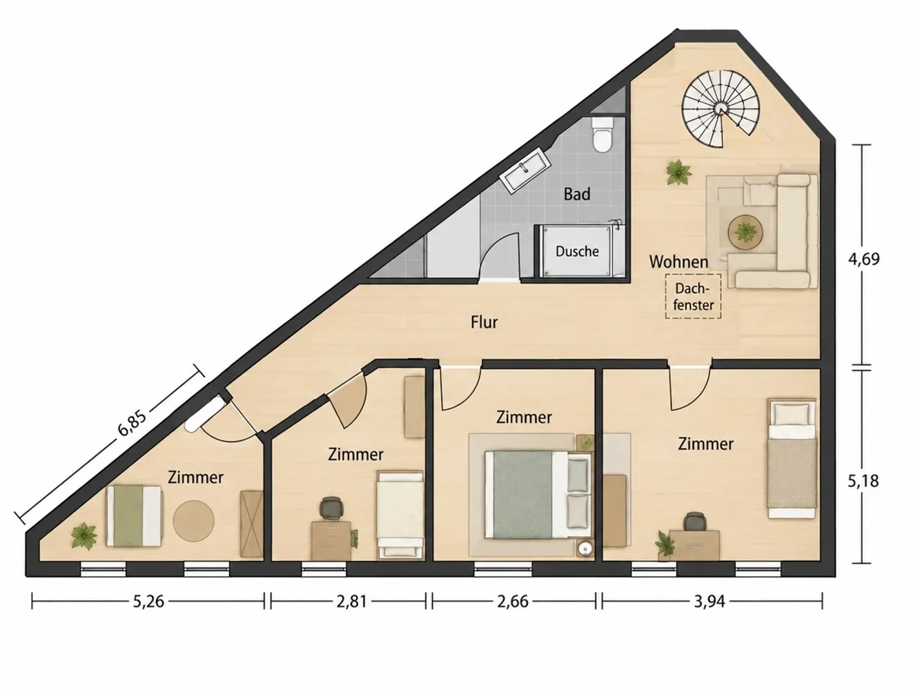 6 room apartment with 203 m² in Dresden – Photo 12