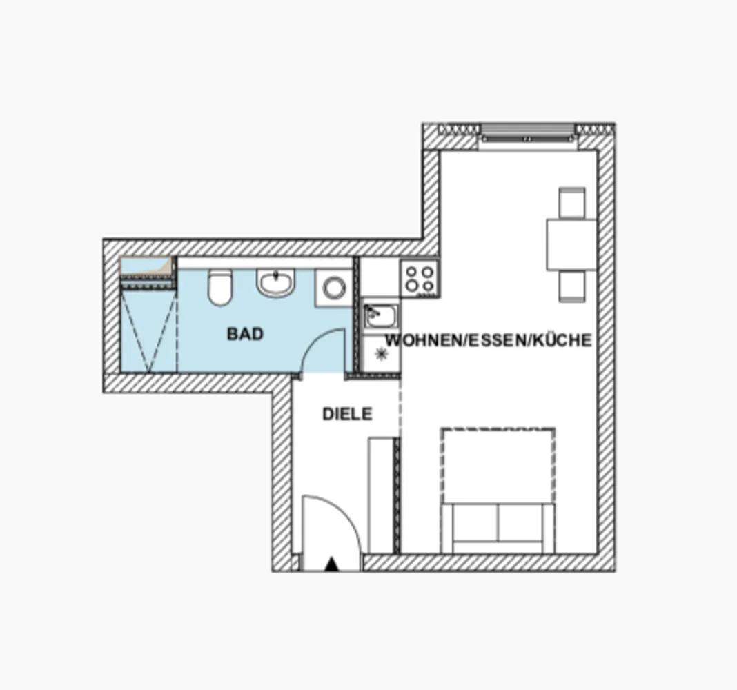 1 Zimmer Wohnung mit 31 m² in Berlin – Bild 8