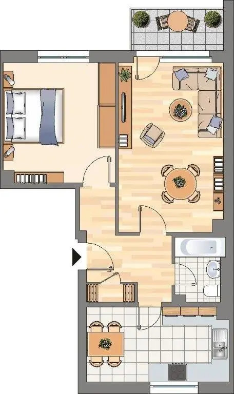 2 Zimmer Wohnung mit 59 m² in Dortmund – Bild 3