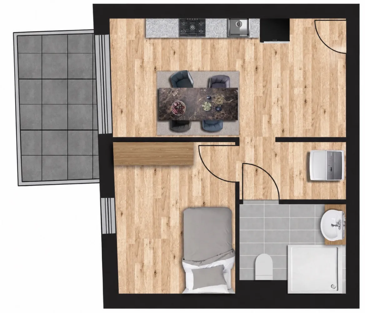 2 Zimmer Wohnung mit 49 m² in Mainz – Bild 2