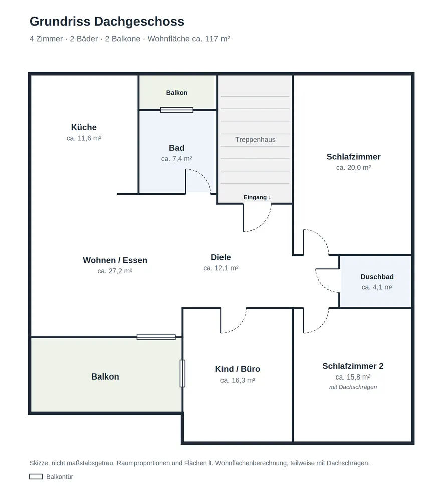 4 Zimmer Wohnung mit 117 m² in Viernheim – Bild 12