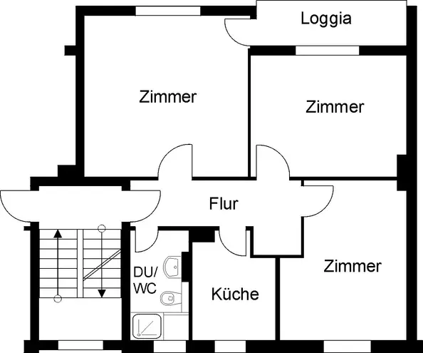 3 Zimmer Wohnung mit 63 m² in Braunschweig – Bild 2