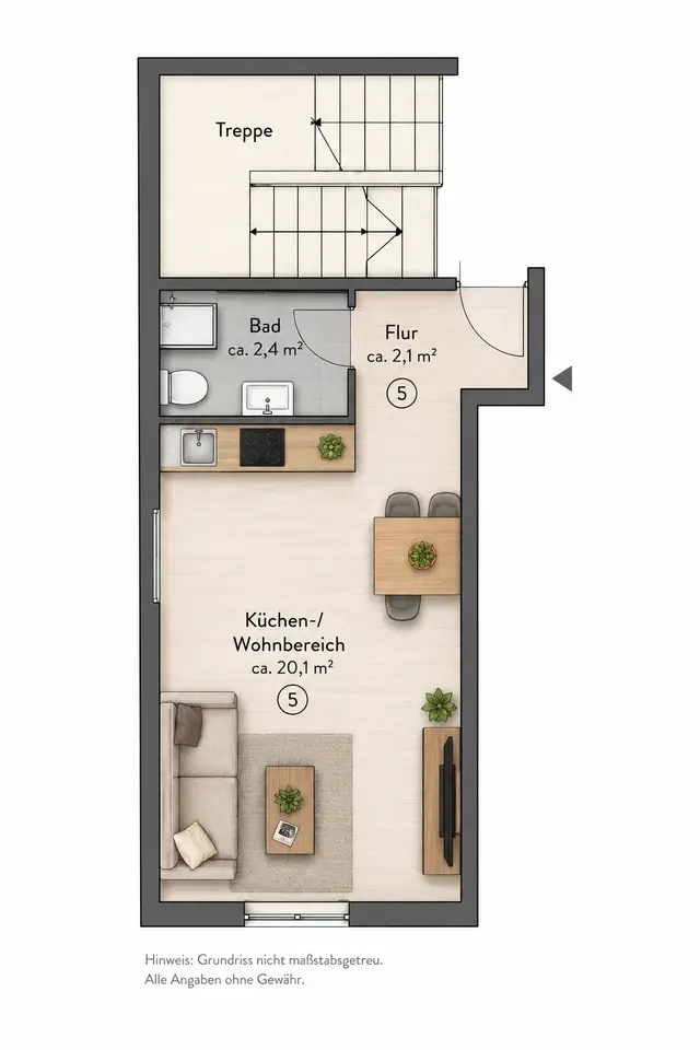 Studio mit 30 m² in Nürtingen – Bild 5