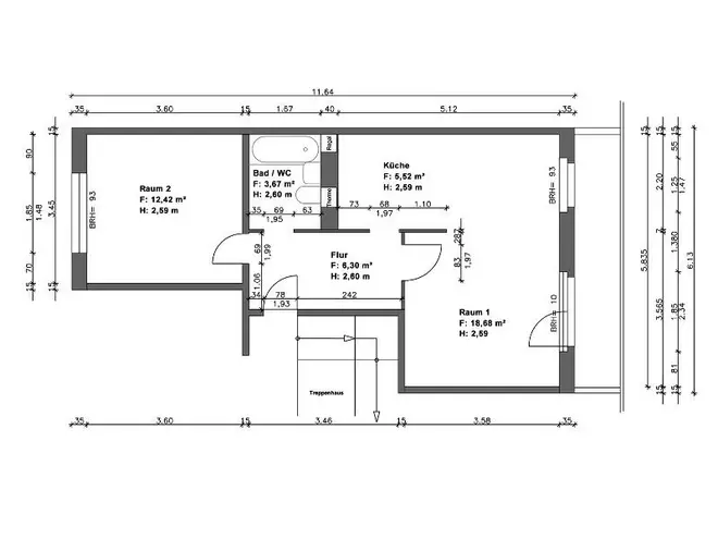 2 Zimmer Wohnung mit 50 m² in Halle (Saale) – Bild 6