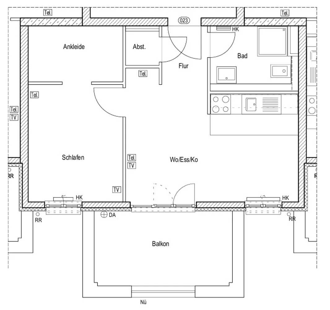 3 Zimmer Wohnung mit 47 m² in Frankfurt am Main – Bild 7