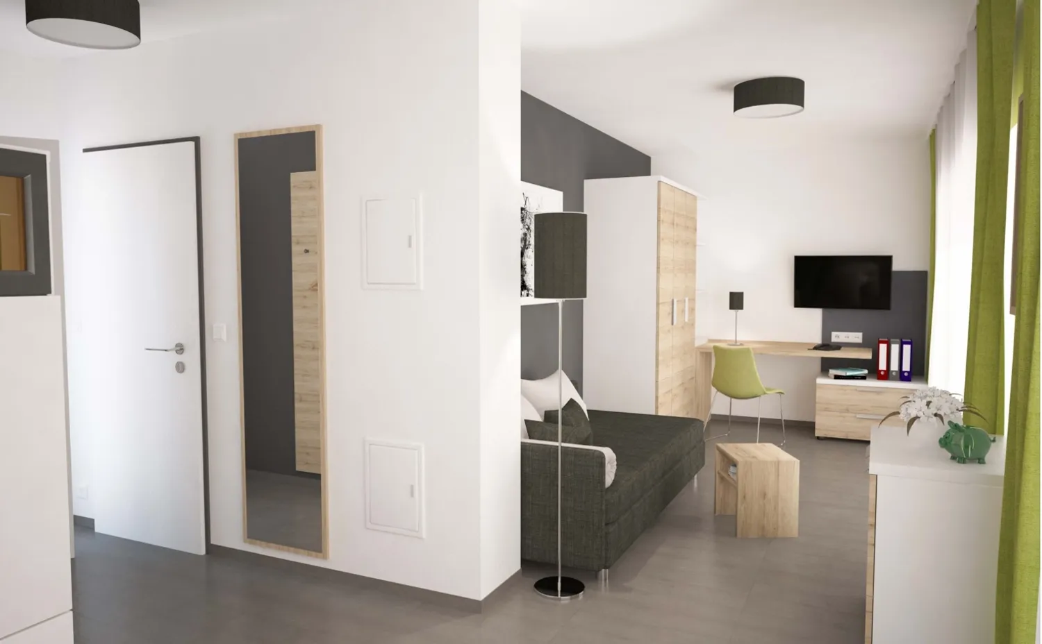1 Zimmer Wohnung mit 27 m² in München – Bild 1