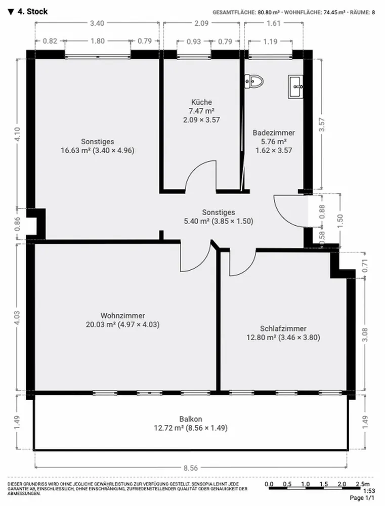 4 room apartment with 74 m² in Gelsenkirchen – Photo 4