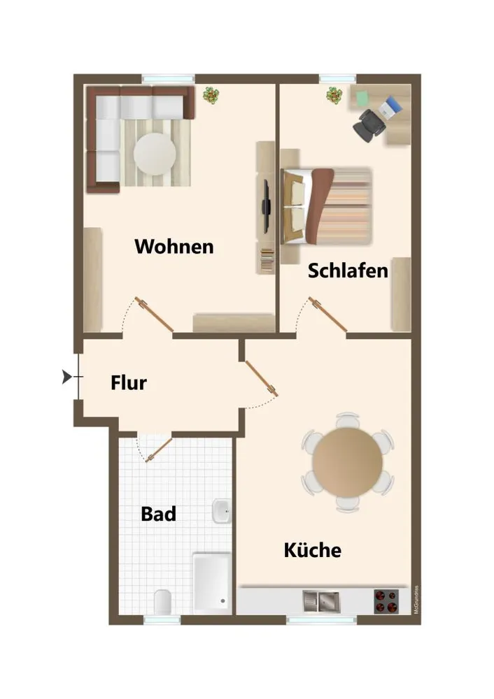 2 Zimmer Wohnung mit 45 m² in Meißen – Bild 5