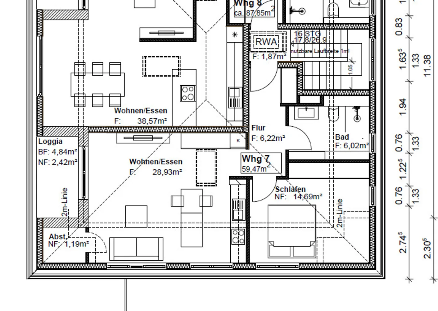 2 Zimmer Wohnung mit 59 m² in Ingolstadt – Bild 1
