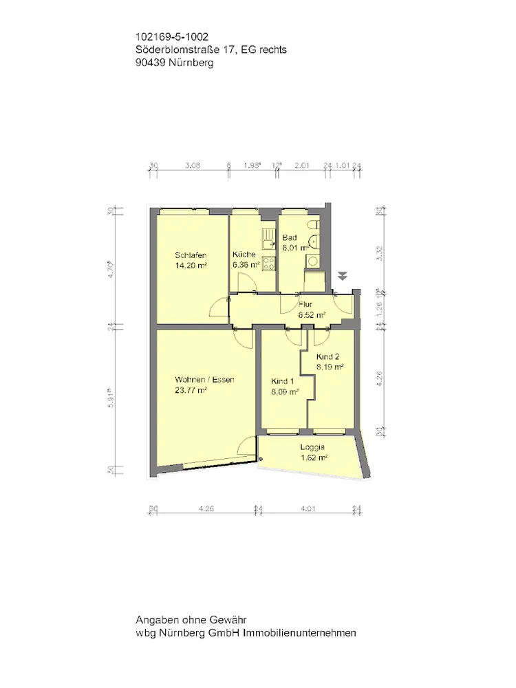 4 Zimmer Wohnung mit 75 m² in Nürnberg – Bild 11