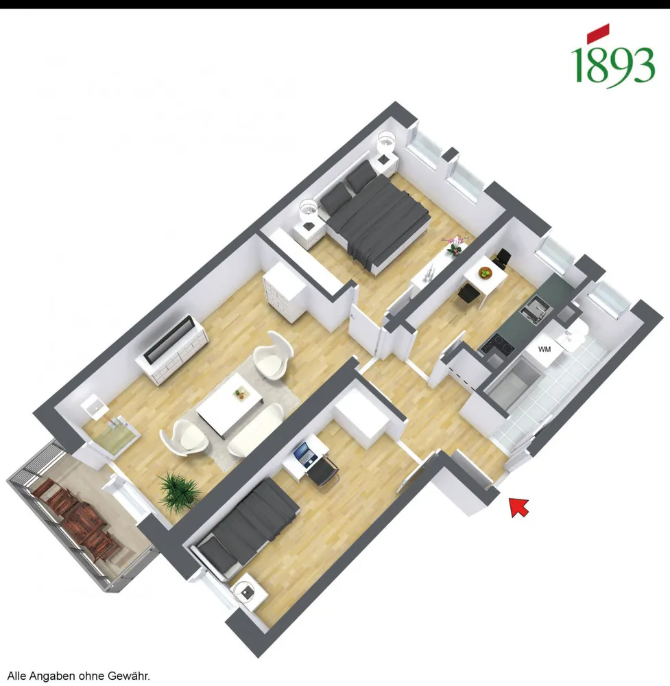 3 room apartment with 59 m² in Magdeburg – Photo 2