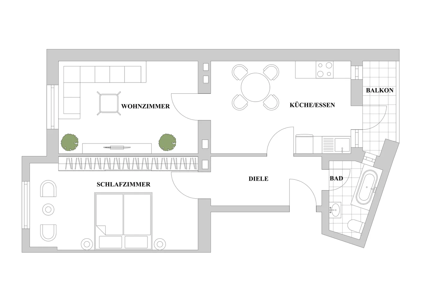3 Zimmer Wohnung mit 65 m² in Düsseldorf – Bild 8