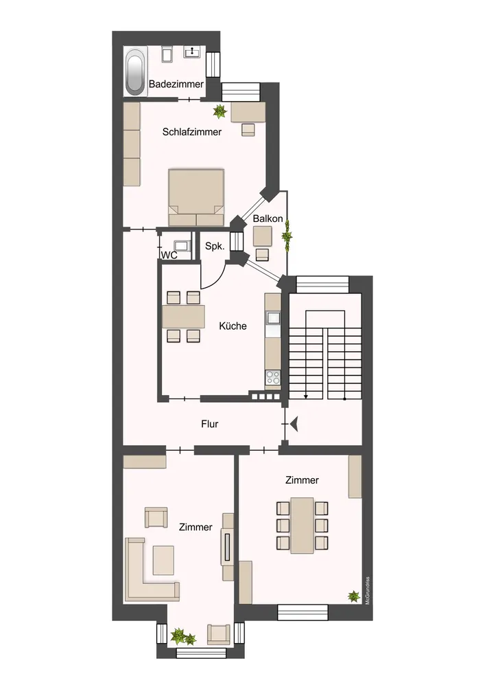 4 room apartment with 105 m² in Dortmund – Photo 1