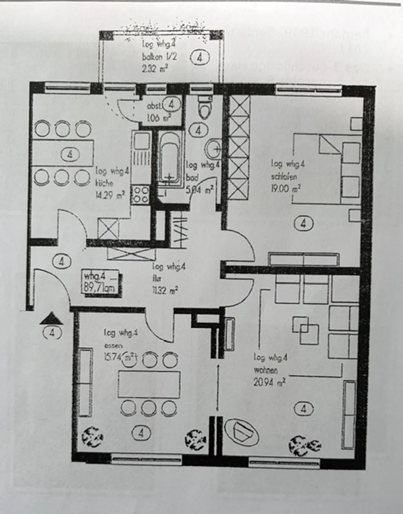 3 Zimmer Wohnung mit 90 m² in Paderborn – Bild 2