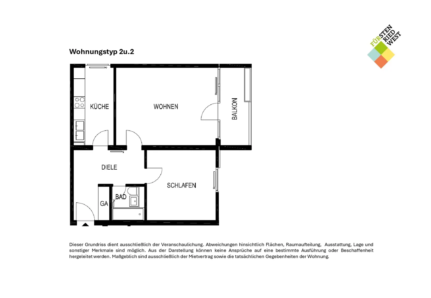 2 Zimmer Wohnung mit 60 m² in München – Bild 3