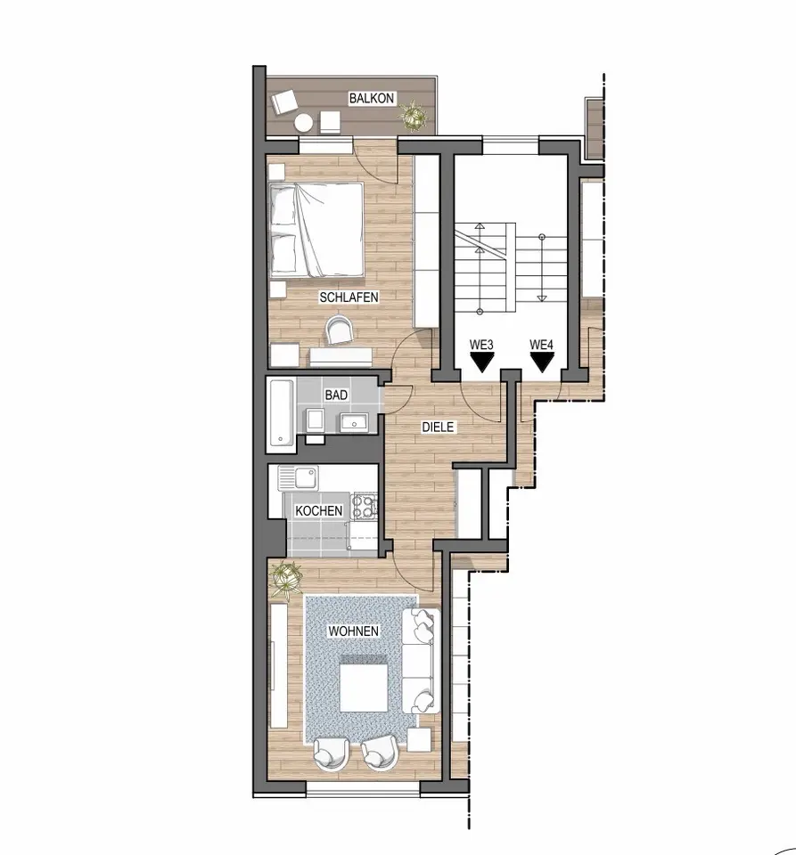 2 Zimmer Wohnung mit 51 m² in Düsseldorf – Bild 5