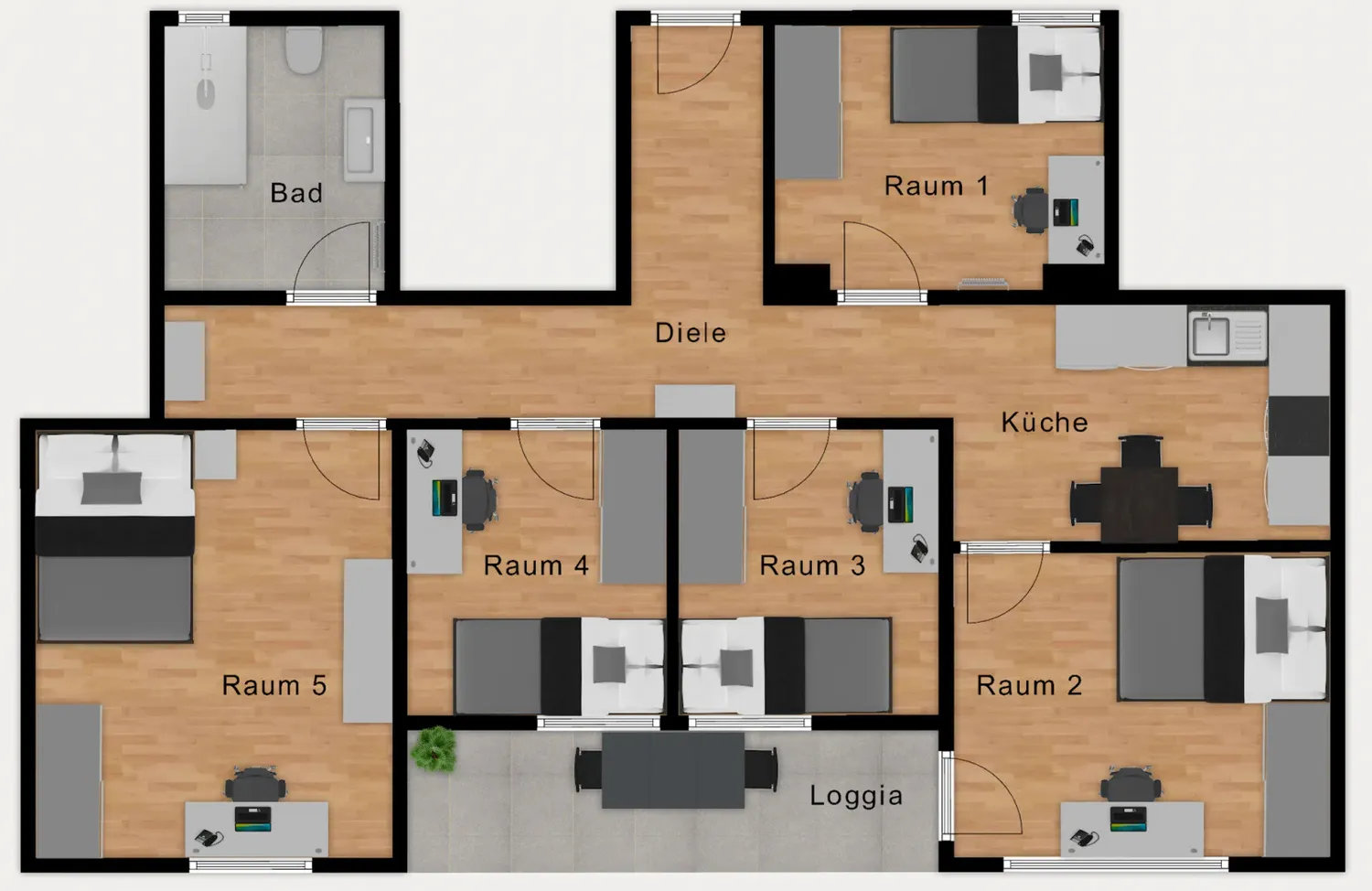 WG-Zimmer mit 16 m² in München – Bild 2