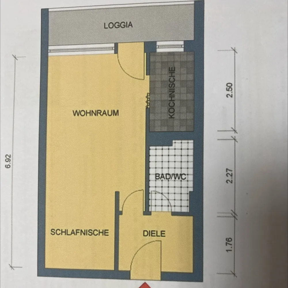 2 Zimmer Wohnung mit 37 m² in Ingolstadt – Bild 2