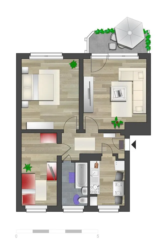 3 room apartment with 60 m² in Chemnitz – Photo 5
