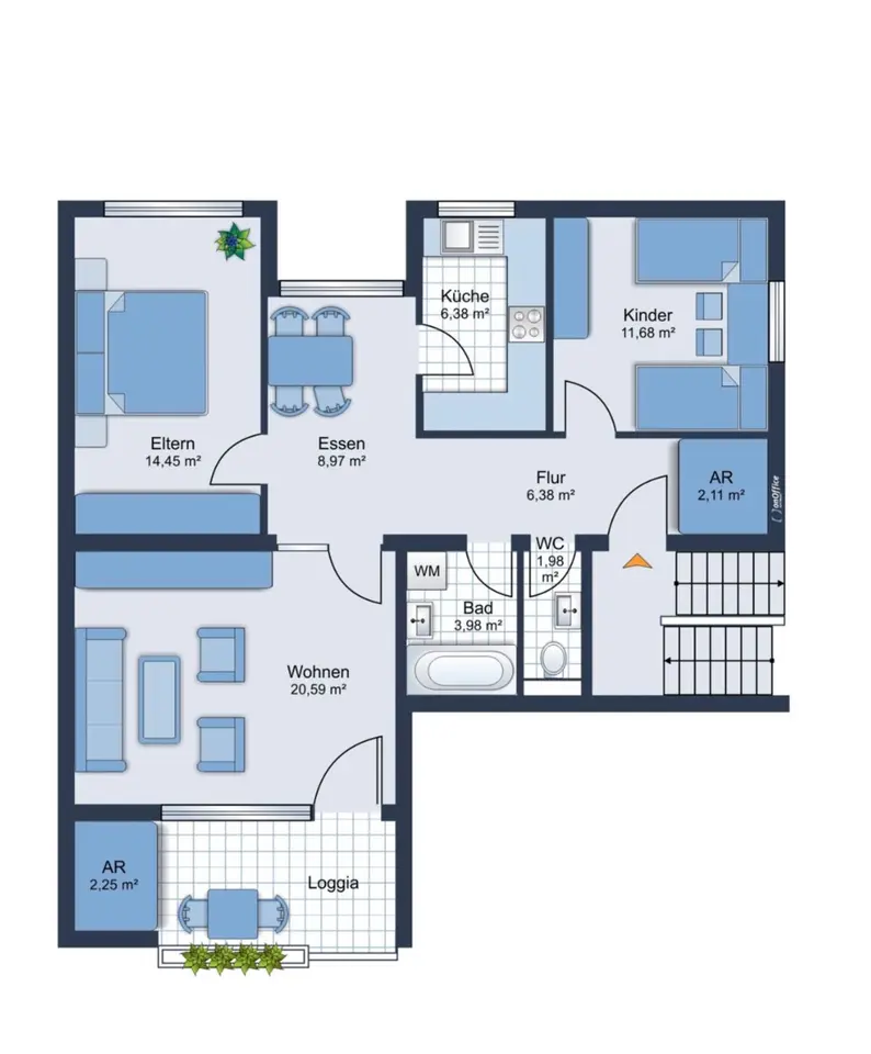 WG-Zimmer mit 80 m² in Straubing – Bild 5