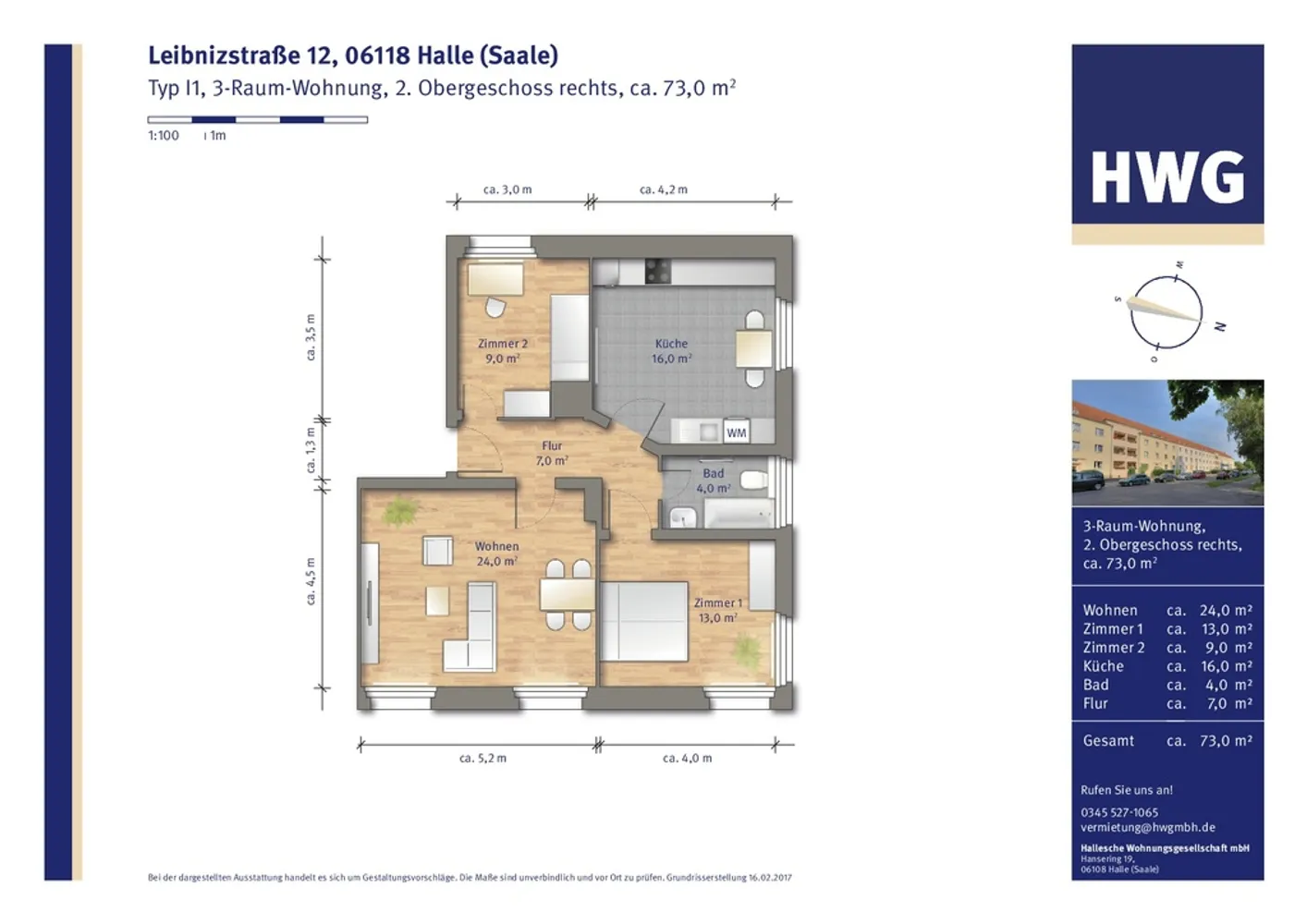3 Zimmer Wohnung mit 69 m² in Halle (Saale) – Bild 12