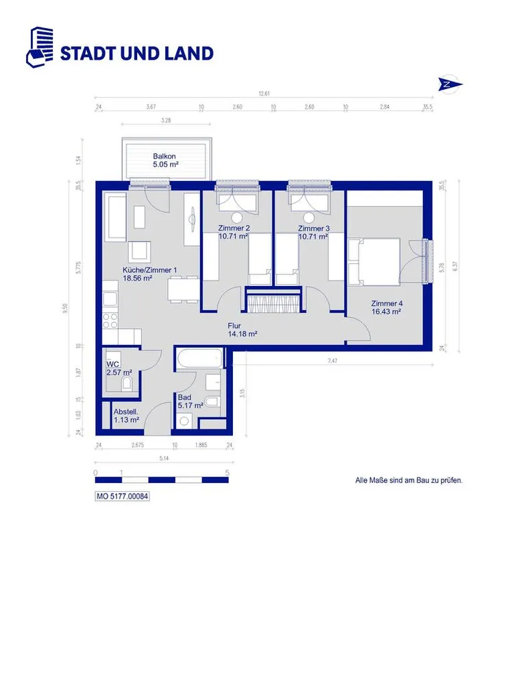 4 Zimmer Wohnung mit 83 m² in Berlin – Bild 3