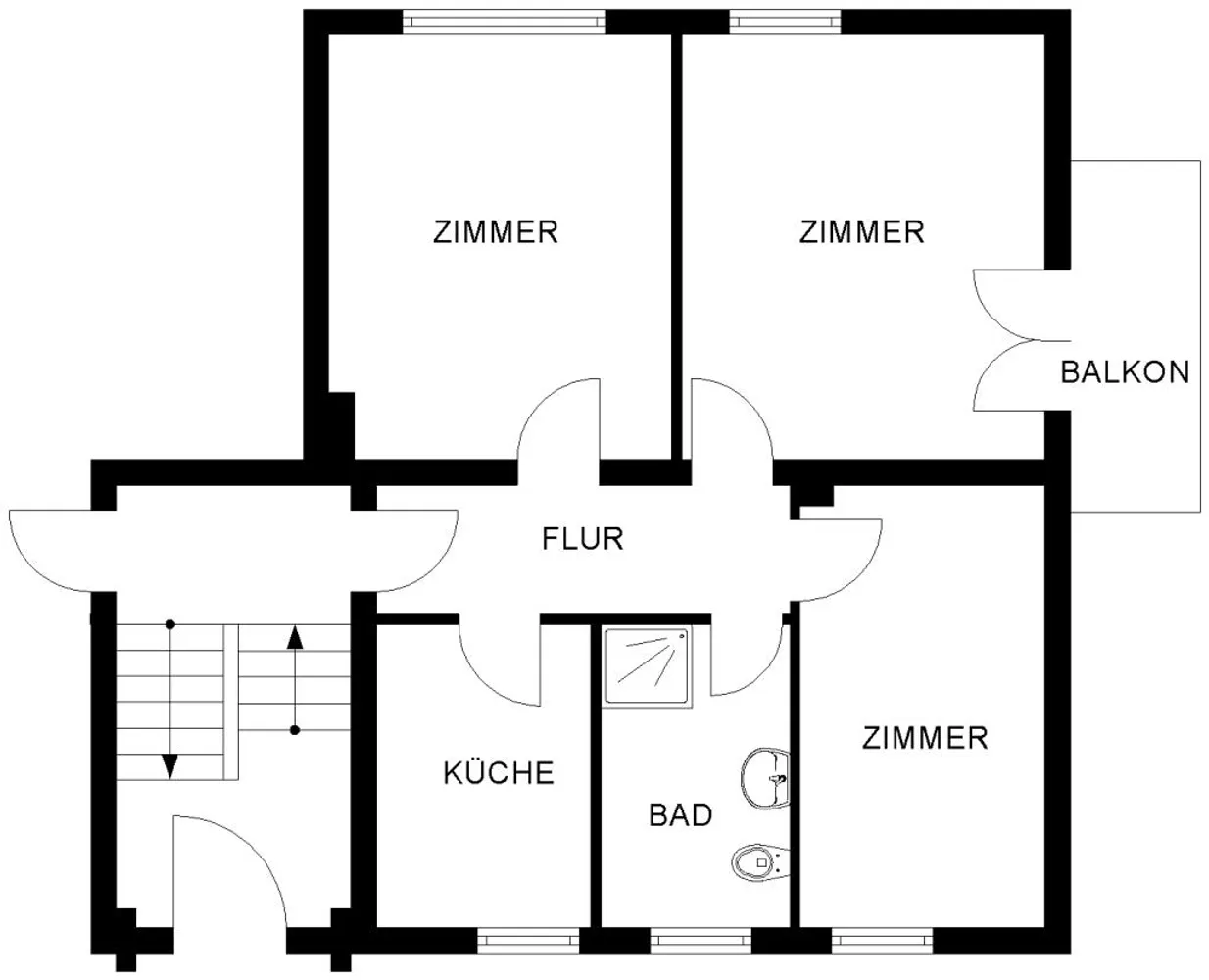 3 Zimmer Wohnung mit 59 m² in Bochum – Bild 3