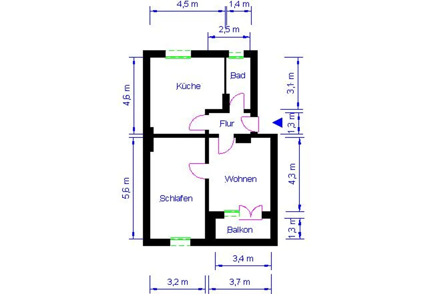 2 Zimmer Wohnung mit 60 m² in Magdeburg – Bild 5