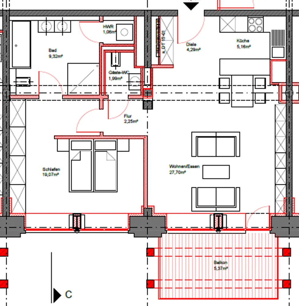 2 room apartment with 77 m² in Magdeburg – Photo 5