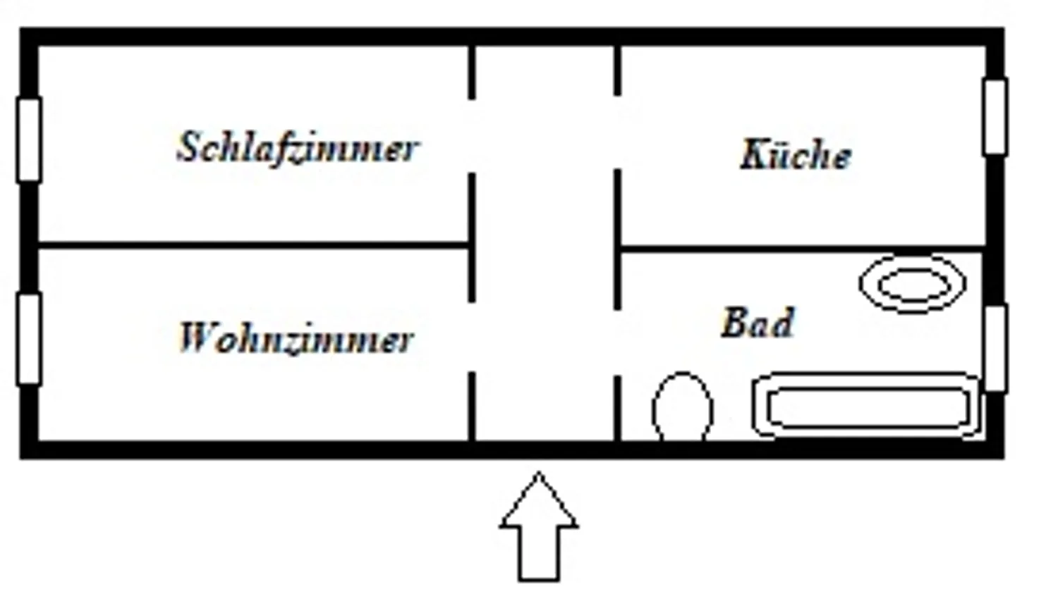 2 Zimmer Wohnung mit 48 m² in Bitterfeld-Wolfen – Bild 2