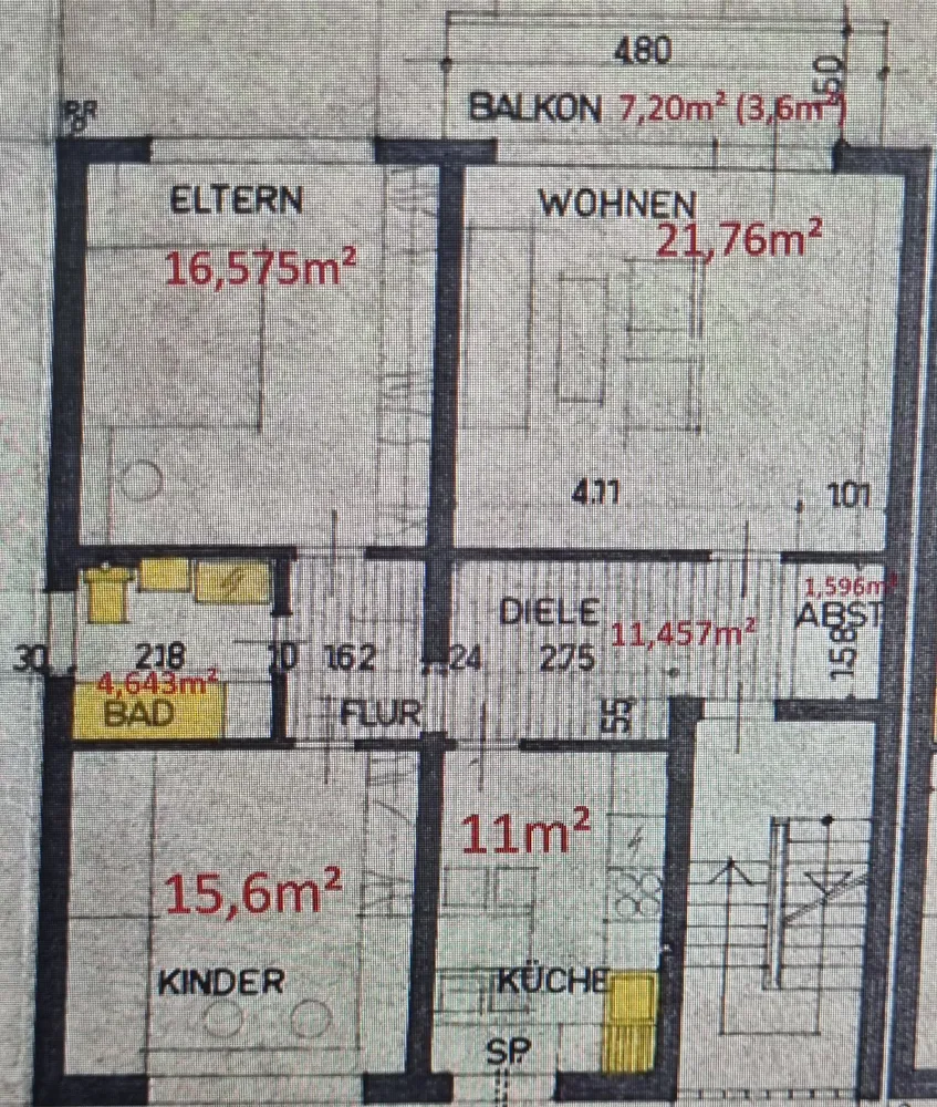 4 Zimmer Wohnung mit 86 m² in Bottrop – Bild 2