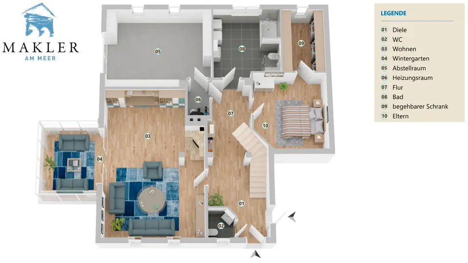 5 Zimmer Wohnung mit 185 m² in Norden – Bild 5