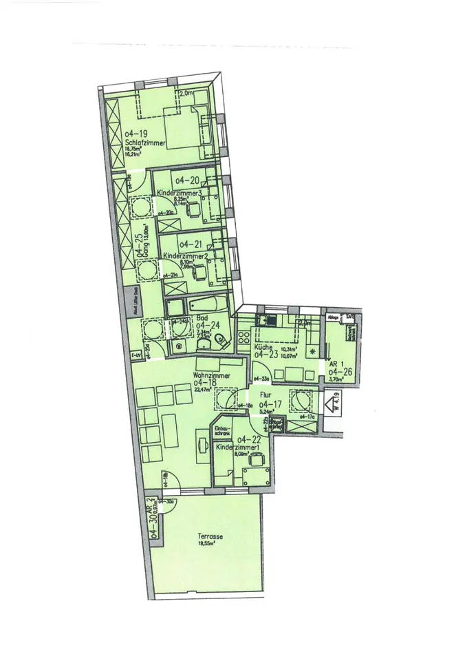 5 Zimmer Wohnung mit 128 m² in Mittweida – Bild 7