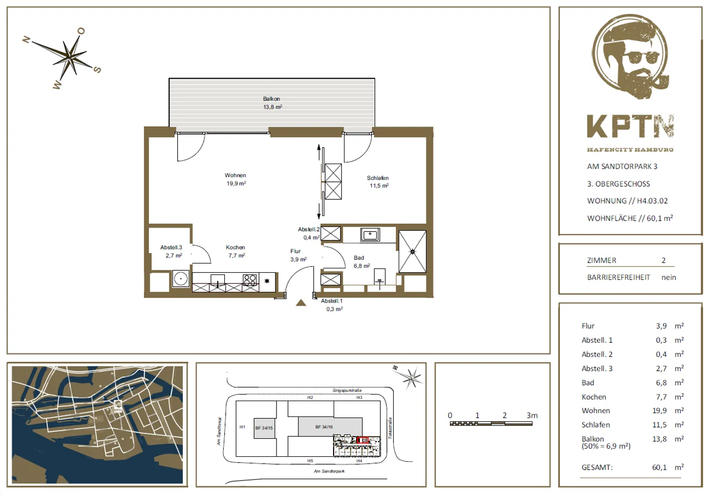 2 Zimmer Wohnung mit 60 m² in Hamburg – Bild 8