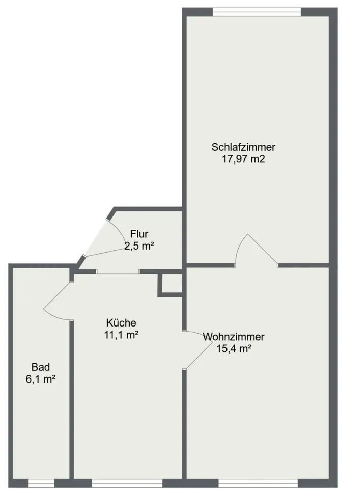 2 Zimmer Wohnung mit 53 m² in Freiberg – Bild 5