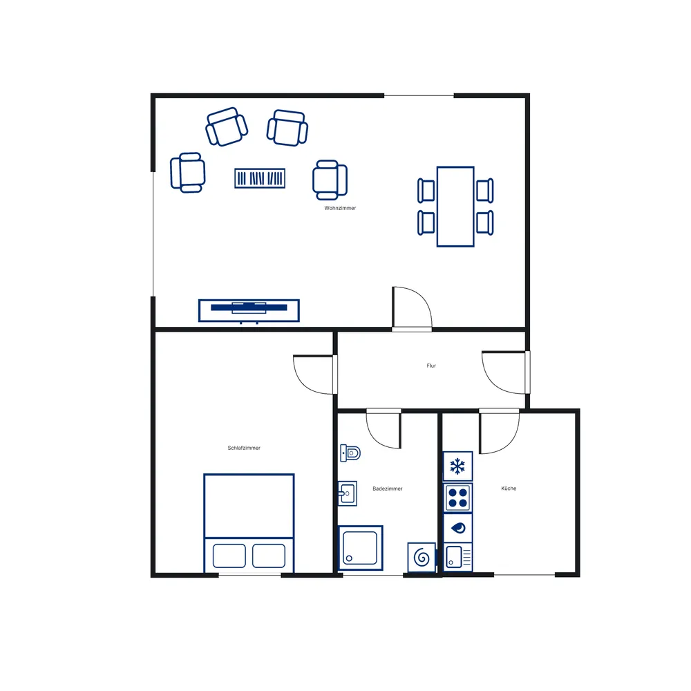 2 Zimmer Wohnung mit 58 m² in Kassel – Bild 2