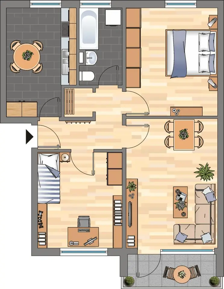 3 Zimmer Wohnung mit 71 m² in Braunschweig – Bild 6