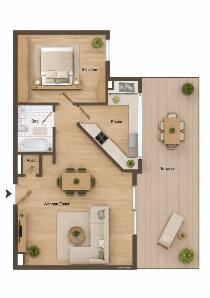 2 Zimmer Wohnung mit 61 m² in Coswig – Bild 8