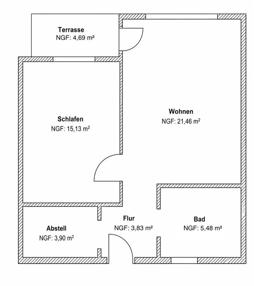 3 Zimmer Wohnung mit 52 m² in Königs Wusterhausen – Bild 5